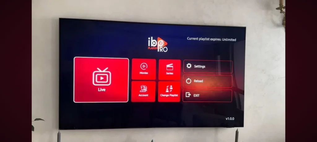 IBO PRO PLAYER TV APPLICATION INSTALL PAGE HOME